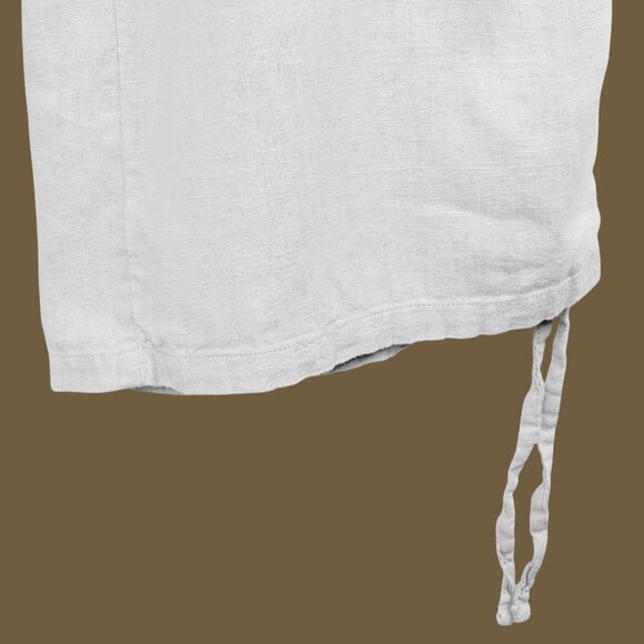 Naturals D&Co Womens Wide‎ Leg Linen Pants Size XL Beige Coastal Laggenlook - Picture 8 of 8